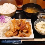 Tonkatsu Hibiki - 林SPFしょうが焼き定食  ￥1600