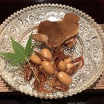 ろっかん - ひらたけとえび豆