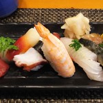 玄海鮨 - 梅 にぎり 部分です