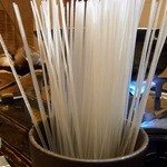 東心斎橋 ほおずき - さ～て、おみくじでもしましょうか。 って、言う冗談は、さておき、マロニー３００円です。 関西で鍋って言えば、必須の食材ですよね。 これって、関西人は大好きですから。 美味しく頂きましたよ。