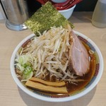 ラーメン 億人隊長 - 中華そば(醤油)・モヤシトッピング