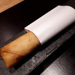炭火割烹 白坂 - トウモロコシの春巻き