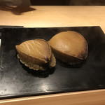 鮨 利﨑 - 煮アワビ。
      美味し。