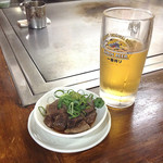 たんぽぽ - 牛スジポン酢＆生ビール♡