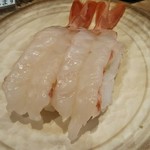 回転寿司がんこ - 赤エビ 180円