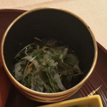 石塀小路 朝粥と出し茶漬け KOI-KOI - 《朝粥膳¥2484税サ込》
      ●冷鉢:スープサラダ