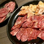 焼肉 なかむら - 砂ズリ塩 400円(税抜)・タン塩 980円(税抜)・シマ腸 680円(税抜)・ハラミ 790円(税抜)2人前