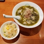 麺屋 六感堂 - 冷製 鮑ラーメン＋ズワイガニと炒り玉子の炊き込みご飯