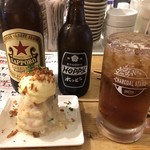 チャコール スタンド ノゲ - 黒ホッピー&赤星
            ポテトサラダ