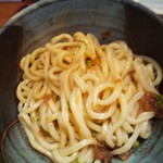 さぬきうどん　藤の家 - 薬味と良く混ぜて