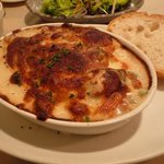 タベルナ　ルゥルゥ - カキとホウレン草のグラタン（ランチ）