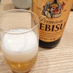 Teuchi Soba Ooishi - エビスビール 中瓶