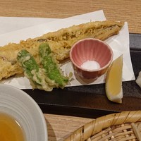 手打ちそば 大石 - 塩と天つゆで頂きます