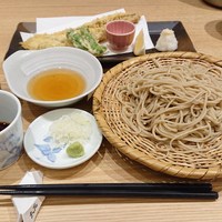 手打ちそば 大石 - 穴子天せいろ