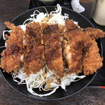 資さんうどん - ソースチキンカツ丼デフォ。