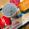 マクドナルド - ドリンク写真:チーズロコモコバーガーセット&ダブルチーズバーガー