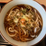 kanrapi-e-fu-doko-to - 「かけうどん」上から。この「かけうどん」、そこそこに美味であるとは思う。但し、特筆して美味いと言うほどではなく、立ち食いうどんとしての合格点のレベルである。