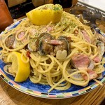 もんぱち - 大盛りカルボナーラ