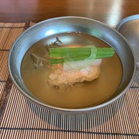 白金台こばやし - 新蓮根とトゲクリ蟹の蓮根餅のお椀