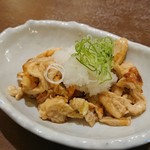 極楽湯 - 鶏皮ポン酢    320円