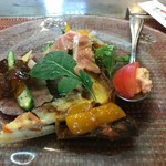 ダイニングsakae - ステーキコースの前菜４種