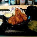 松のや - ロースかつ＆海老フライ定食　780円