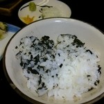 Kappouryokanfutaba - 海苔をまぶしたご飯