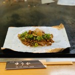 Hiroshima Fuu Okonomiyaki Yuuka - 豚納豆うーーーこれ考えたの素晴らしいです！