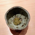 鮨 さかい - 酒肴は鳥貝の肝たたき