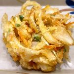Hanamaru Udon Kita Asakae Kimaeten - 野菜かき揚げ￥130　2019.6.30