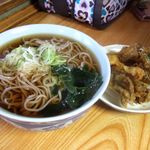 更科 - 舞茸天そば（機械打ち）