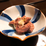 鳥田中 - 京鴨のハツの刺身