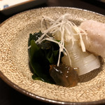 鳥田中 - 鱧の湯引きといかのゼリー寄席