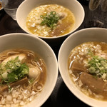 鳥田中 - 鶏そばトリオ（鰹出汁･あご出汁･濃厚白湯）