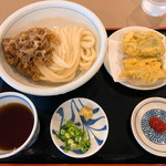 おうどん 瀬戸晴れ - 肉ぶっかけ（冷）＆ハモ天