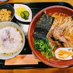 山の駅レストラン - 丹波猪ラーメン定食