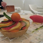 フランス料理 タンモア - 夏野菜とアジのタルトレット トマトのソルベ