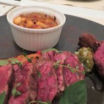 フランス料理 タンモア - 牛３種盛りーバスク風ーカイノミ・ハツ・ハチノス