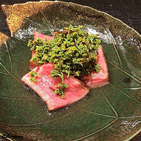 御料理 まつ山 - 薩摩牛ｻｰﾛｲﾝ 花山椒