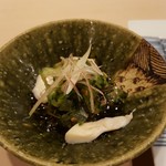 すし人　酒伊 - 2019.7.ぼうずごろし(とろろモズク)の和え物