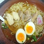 味処 みらい - シャモラーメン７５０円