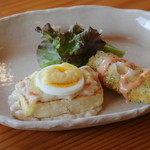 とるーす - 豆腐のチーズ焼き、もちカツ