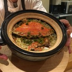 花小町 - 有明海の渡蟹の土鍋ご飯