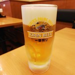 日高屋 - 生ビール（中ジョッキー）