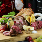 selection 3 types MEAT plate