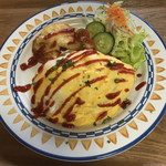 ハーブカフェYKガーデン - オムライスYKガーデン風
            (サラダ付き)950円税込