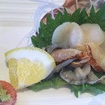 ゆらり内海 - ひおうぎ貝の刺身