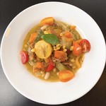ASYLE - 夏野菜の冷製スープバジルパスタ
