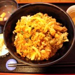 天ぷら よしおか - かき揚げ丼1,100円