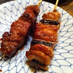 やきとりまるま - カシラ　ねぎ間